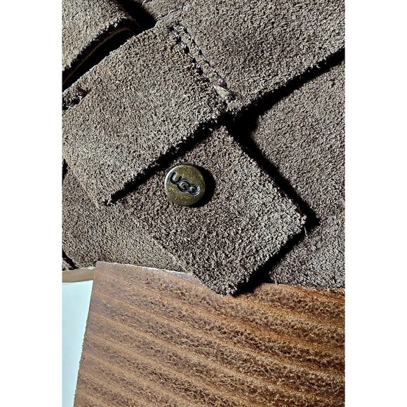 UGG BANDARA TALL SUEDE RIDING BOOT MYSTERIOUS Taupe (color) WOMENS SIZE 9 - Picture 11 of 14